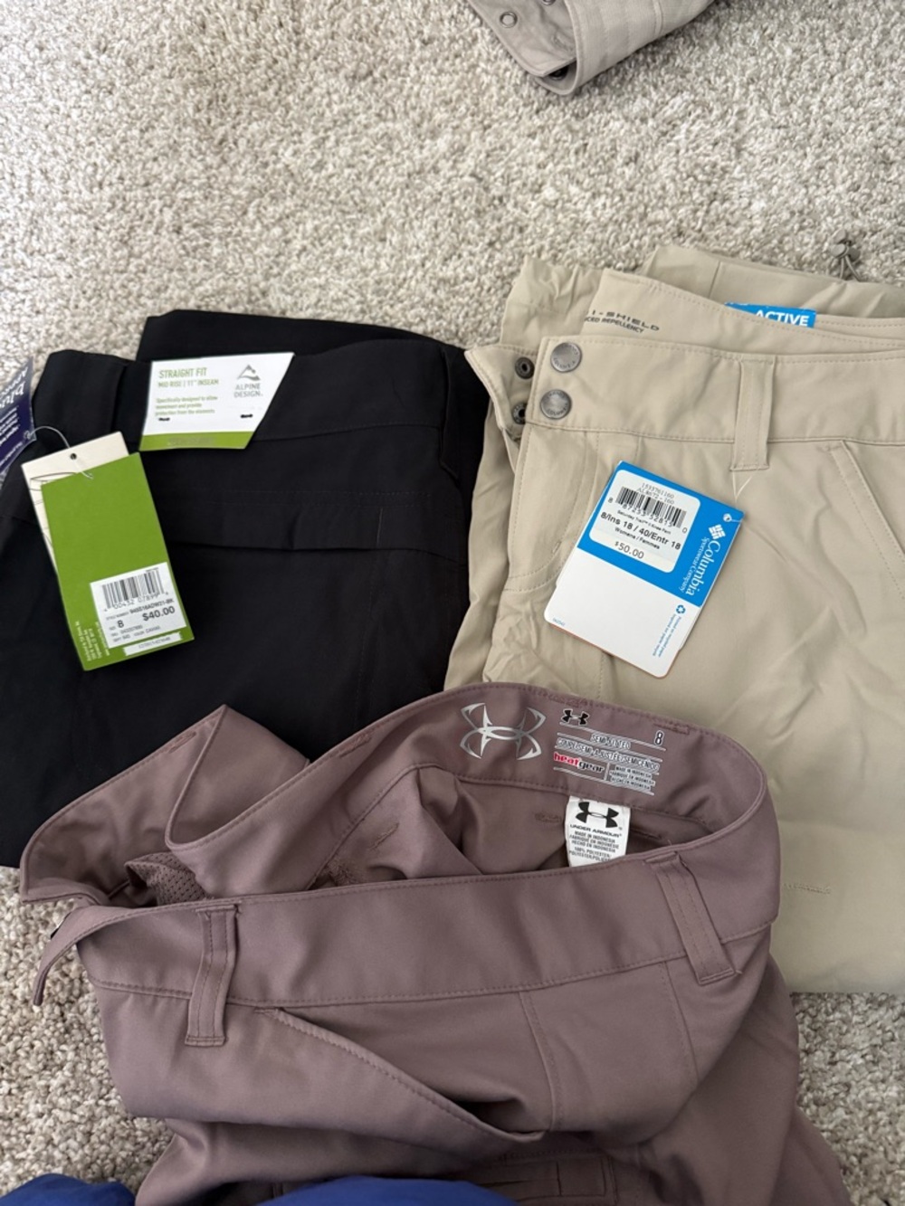 Alpine Design Black Tech Series Straight Fit Pants